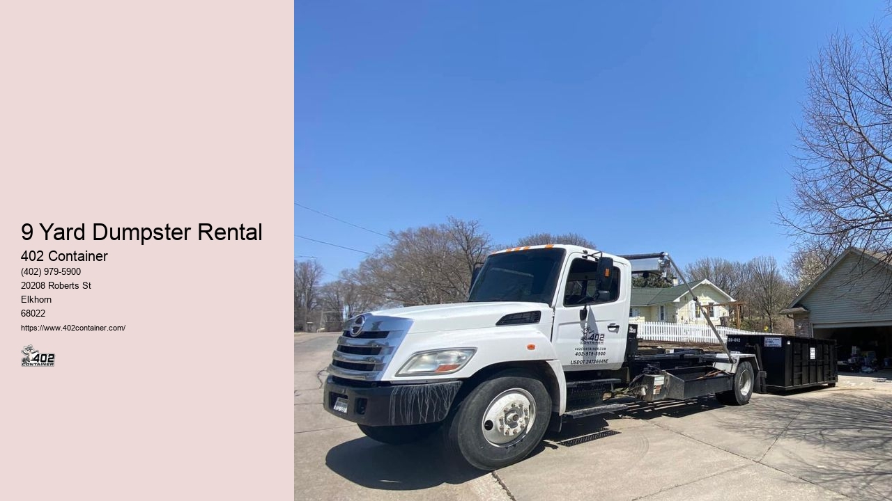 9 Yard Dumpster Rental